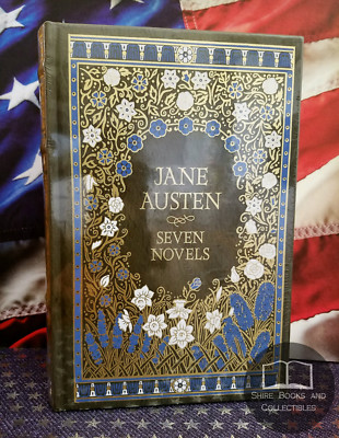 NEW SEALED Jane Austen - Seven Novels Bonded Leather Sense Pride Emma Abbey OOP -image