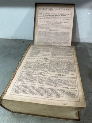 1857 Webster's Unabridged American Dictionary of the English Language Merriam-image