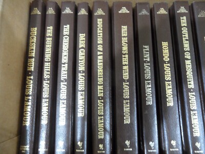 The Louis L'Amour Collection: Lot (6) 19 Leatherette Books-image