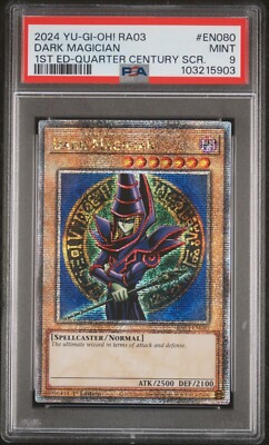 2024 Yu-Gi-Oh! Dark Magician RA03-EN080 QCR PSA 9 MINT-image