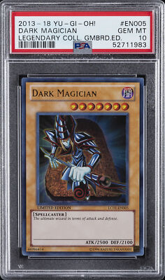 2013-2018 YU-GI-OH! LEGEND COLL GAMEBOARD ED #EN005 DARK MAGICIAN PSA 10-image