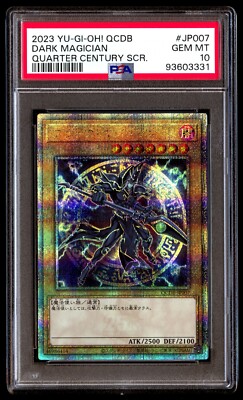 PSA 10 Gem Mint Dark Magician QCDB-JP007 Quarter Century SCR 2023 Japanese Card-image