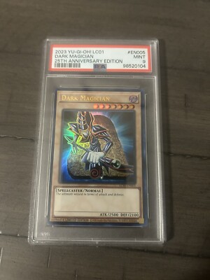 Dark Magician (25th Anniversary Edition) LC01-EN005 PSA 9 Ultra Rare-image