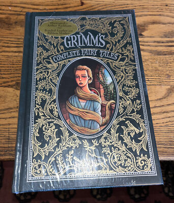 Barnes & Noble Leather Bound Classic Book GRIMM'S COMPLETE FAIRY TALES Gilt Edge-image