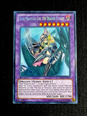 YUGIOH • DARK MAGICIAN GIRL THE DRAGON KNIGHT • SECRET RARE • DRLG-EN004 • NM-image