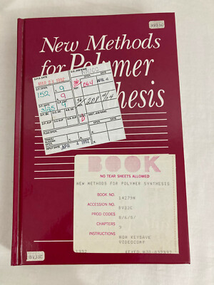 WJ Mijs New Methods for Polymer Synthesis (1992, Hardcover)-image