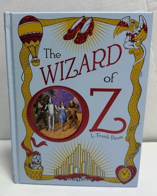 The Wizard of Oz Illustrated Leather Bound Hardcover Collectible L.F. Baum VGUC-image