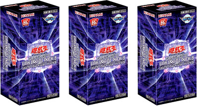 3 Box Yugioh Card LINK VRAINS PACK 3 Japanese Japan NEW OCG DHL-image