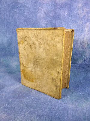 Antique 18th Century White Leather Bound Dutch Bible-image