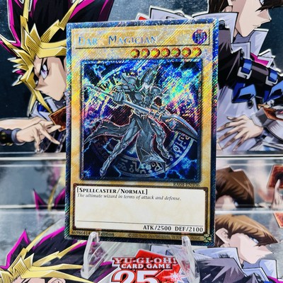 Yugioh Dark Magician (7th Art) RA04-EN106 Platinum Secret Rare 1st Ed Near Mint-image