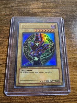 Yu-Gi-Oh! LOB-005 Dark Magician 1st Edition AE NM - US SELLER!-image