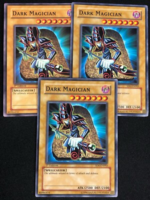 YUGIOH DARK MAGICIAN SD6-EN003 1ST COMMON X3(NM)-image