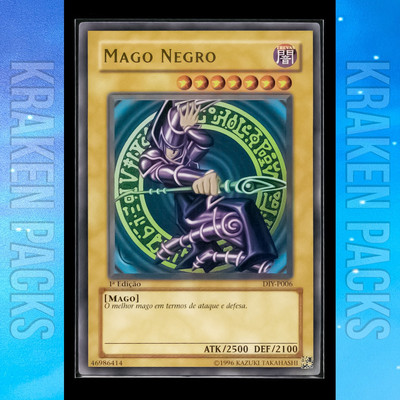 YUGIOH 2002 Dark Magician PACK FRESH 1st Edition - DIY-P006 (SDY) NM Portuguese-image