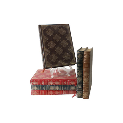 Luxury French Literary Collection in Faux Leather - Solzhenitsyn, Lanoux, Bazin,-image