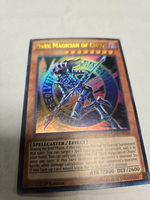 Yugioh Dark Magician of Chaos YGLD-ENC02 Ultra Rare Lp-image