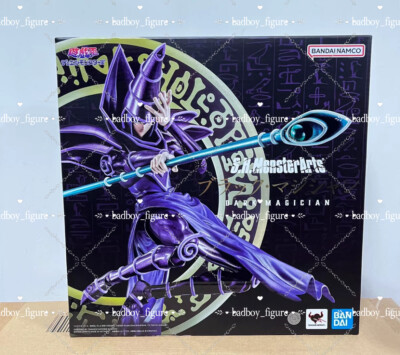 S.H.MonsterArts Yu-Gi-Oh! Dark Magician TAMASHII NATIONS Bandai Figure Toy New-image