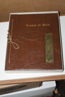 LEAVES OF GOLD DELUXE EDITION ANTHOLOGY OF PRAYERS INSPIRATIONAL VERSE 1948-image