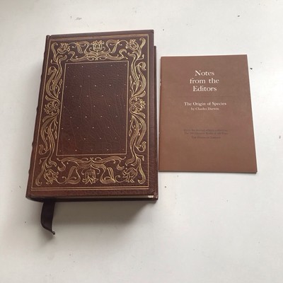 Franklin Library Origin Of The Species By Charles Darwin 1975 Leather Bound-image