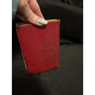 Antique Leather Bound Volume of Shakespeare 1920's Vintage-image