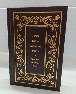 Three Great American Poets (Classic, Victorian) Leatherbound Hardcover Whitman-image