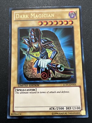Vintage 1996 Yu-Gi-Oh! Dark Magician LC01-EN005 Limited Edition Holo Card-image