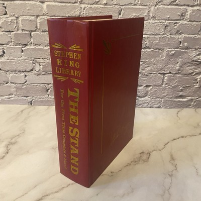 THE STAND Stephen King Library, Red Leather Bound Hardcover/LIKE NEW-image