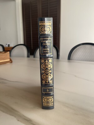 Robinson Crusoe By Daniel Defoe (Easton Press, Leather & Sealed)-image