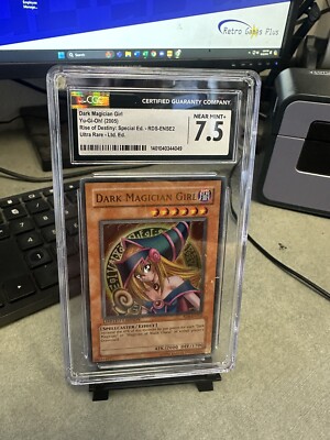 Yu-Gi-Oh! (2005) Dark Magician Girl RDS-ENSE2, CGC 7.5 Near Mint +-image