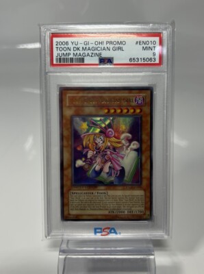 Yugioh Toon Dark Magician Girl JUMP-EN010 PSA 9-image