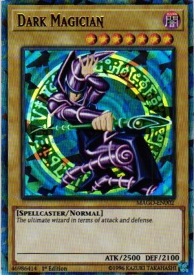 DARK MAGICIAN HOLO YuGiOh YU GI OH Custom Anime Collectible Card-image