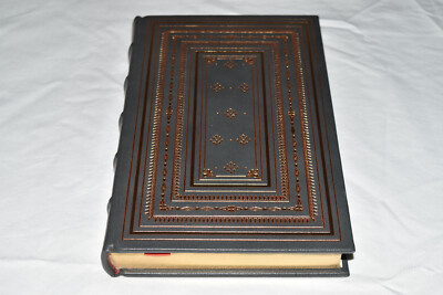 Franklin Library TIME MACHINE WAR WORLDS INVISIBLE MAN HG Wells LEATHER 1982 1ST-image