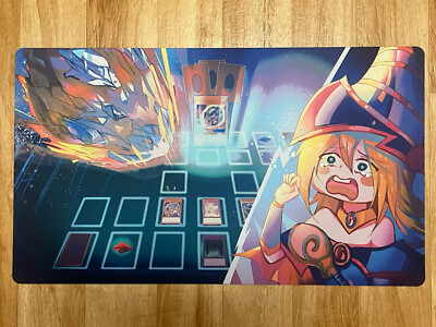 Yu-Gi-Oh Playmat  Dark Magician Girl Nibiru Premium Anime TCG CCG Card Game Pad-image
