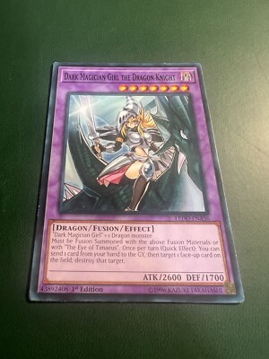 *** DARK MAGICIAN GIRL THE DRAGON KNIGHT *** 1ST EDITION MINT LEDD-ENA36 YUGIOH!-image