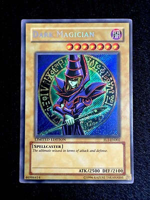 🔥YUGIOH • DARK MAGICIAN • SECRET RARE • FL1-EN002 • LIMITED EDITION • VLP🔥-image