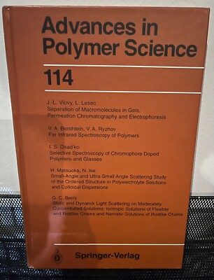 Advances in Polymer Science 114: Polymer Analysis and Characterization 1994 HC-image