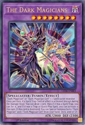 Yugioh The Dark Magicians - LED6-EN001 Ultra Rare 1st Edition NM-M-image