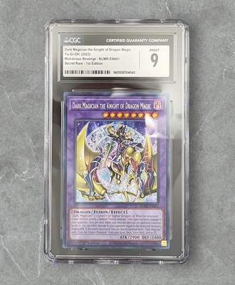 CGC 9 - Yugioh! Dark Magician the Knight of Dragon Magic - BLMR-EN001 - 1st Ed.-image