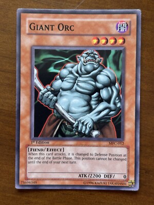 Yu-Gi-Oh! TCG Giant Orc MFC-012 Magician's Force 1st Edition LP-image