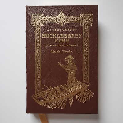 The Adventures Of Huckleberry Finn Tom Sawyers Companion Mark Twain Leather 1994-image