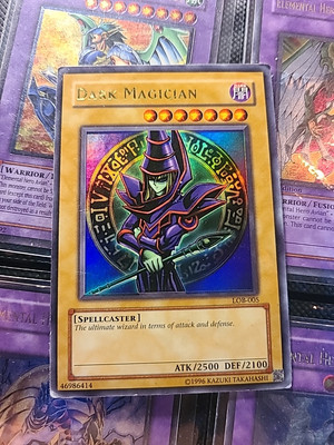Yu-Gi-Oh! Dark Magician Legend of Blue Eyes White Dragon LOB-005 Unlimited-image