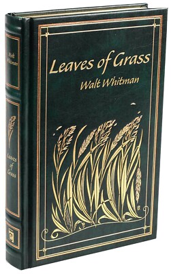 LEAVES OF GRASS Walt Whitman Leather Bound Hardcover Collectible Classics *NEW*-image
