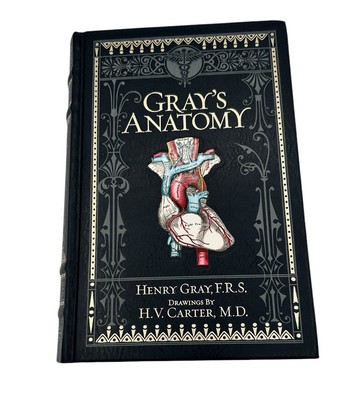 Grays Anatomy Illustrated Henry Gray Collectible Leather HC Barnes Noble - VG-image