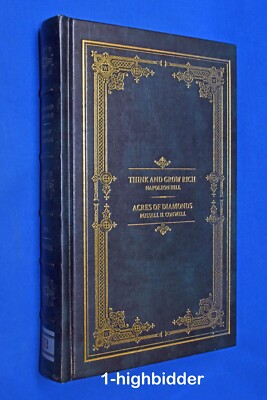 Think and Grow Rich / Acres of Diamonds Napoleon Hill Russell H Conwell Leather-image