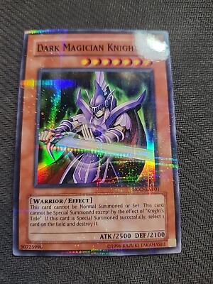 Dark Magician Knight - ROD-EN001 - Parallel Rare Video Game Yugioh Damaged Back-image