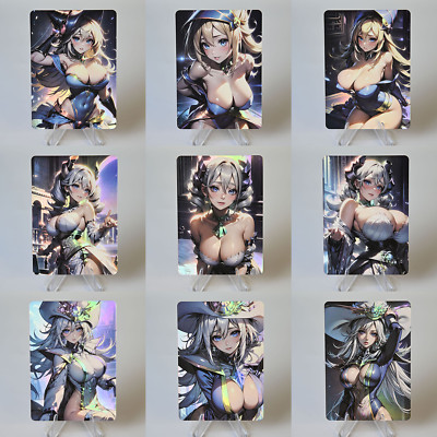 9×Yu-Gi-Oh Black Magician Girl Doujin Card Goddess Stroy Custom DIY-image