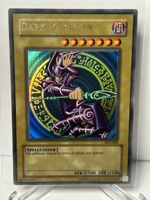 1996 Yu-Gi-Oh! Dark Magacian SDY-006 Holo Card-image