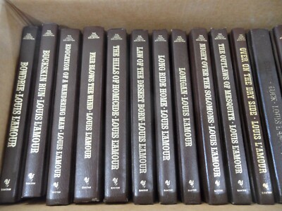 The Louis L'Amour Collection: Lot (7) 19 Leatherette Books-image