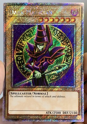 Yugioh Dark Magician RA03-EN080 Platinum Secret Rare 1st Ed NM w/Tracking-image