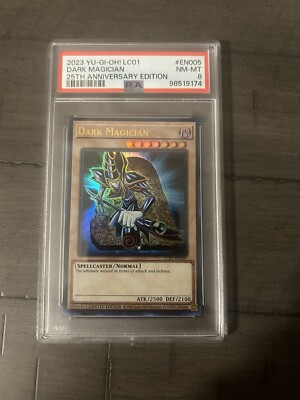 Dark Magician LC01-EN005 Ultra Rare PSA 8 25th Anniversary-image