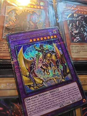 1X NM Dark Magician the Knight of Dragon Magic BLMR-EN001 Quarter Century Rare-image